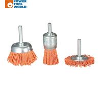 Makita 3 Piece Nylon Brush Set Coarse