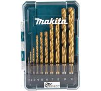 Makita 10 Piece HSS Tin Drill Bit Set