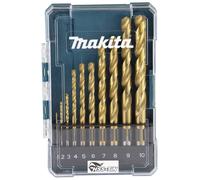 Makita 10 Piece HSS Tin Drill Bit Set