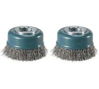 Makita D-73396 X-Lock Crimped Wire Cup Brush 75mm 0.3mm (Pack of 2)