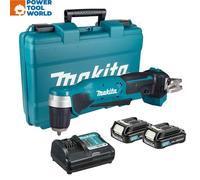 Makita DA333DWAE 10.8v / 12v MAX CXT Slide Angle Drill Driver Inc 2x 2.0Ah Batts