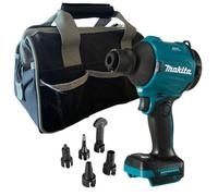 Makita Das180Z 18V Brushless Dust Blower Inflator Deflator Lxt + 5 Nozzles + Bag