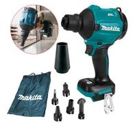Makita Das180Z 18V Brushless Dust Blower Inflator Deflator Lxt + 6 Nozzles