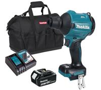 Makita DAS180Z 18V LXT Brushless Dust Blower 1 x 5.0Ah Battery Charger & Bag