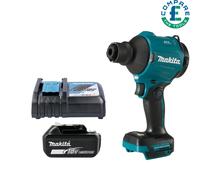 Makita DAS180Z 18V LXT Brushless Dust Blower With 1 x 5.0Ah Battery & Charger