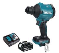 Makita DAS180Z 18V LXT Brushless Dust Blower with 1 x 5.0Ah Battery & Charger