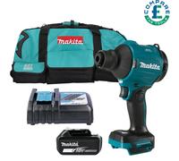 Makita DAS180Z 18V LXT Brushless Dust Blower With 1 x 5Ah Battery, Charger & Bag