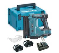 Makita Dbn500 18V Cordless 18G Brad Nailer Nail Gun Li-Ion + 2 X 3.0Ah + Charger