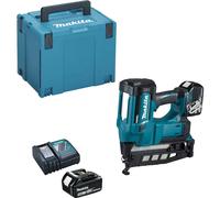 Makita DBN600RTJ 18V Li-ion LXT 16G Finishing Nailer Complete with 2 x 5.0 Ah Li-ion Batteries and Charger Supplied in a Makpac Case