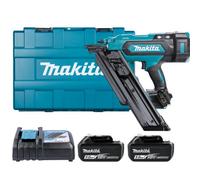 Makita Dbn900Rte 18V Lxt Cordless Brushless Framing Nailer With 2 X 5.0Ah Batteries, Charger & Carry Case
