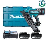 Makita DBN900ZK 18V LXT Brushless Framing Nailer + 2 x 5Ah Batteries & Charger