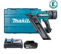 Makita DBN900ZK 18V LXT Brushless Framing Nailer With 1 x 5Ah Battery & Charger