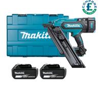 Makita DBN900ZK 18V LXT Brushless Framing Nailer With 2 x 5Ah Batteries