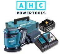 Makita DBO180RFE 18v Cordless li-ion 125mm Random Orbit Sander 2 X 3.0Ah Battery