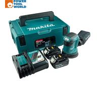 Makita DBO180RMJ 18v LXT 125mm Random Orbit Sander inc 2x 4.0Ah Batts
