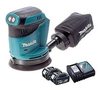 Makita DBO180Z 18V Li-ion Random Orbital Sander Body with 2 x 5ah BL1850 Battery & DC18RC Charger