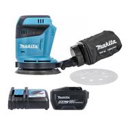 Makita Dbo180Z 18V Lxt Cordless 125mm Random Orbit Sander With 1 X 12Ah Battery & Charger