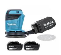 Makita Dbo180Z 18V Lxt Cordless 125mm Random Orbit Sander With 2 X 3Ah Batteries