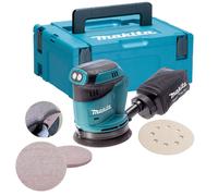 Makita DBO180ZJ 18v LXT Random Orbital Sander 125mm + Makpac Case + 5 Mesh Sheet