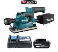 Makita DBO381 18V LXT Brushless Finishing Sander + 1 x 6.0Ah Battery & Charger