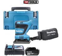 Makita DBO480 18V LXT 1/4" Sheet Finishing With 1 x 6Ah Battery, Charger & Case