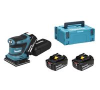 Makita DBO480RMJ-3 18v LXT Finishing Sander (3x4Ah)