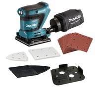 Makita Dbo480Z 18V Lxt 114mm Detail 1/4 Sheet Finishing Palm Sander + 22 Sheets