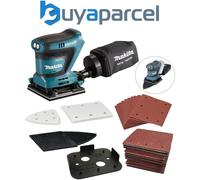 Makita DBO480Z 18v LXT 114mm Detail 1/4 Sheet Finishing Palm Sander + 62 Sheets