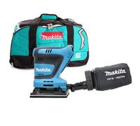 Makita Dbo480Z 18V Lxt Cordless Finishing Sander 112X102mm 210W With Lxt400 Tool Bag
