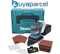 Makita DBO480ZJ 18v 114mm Detail 1/4 Sheet Finishing Delta Sander + 62 Sheets