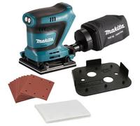 Makita Dbo481Z 18V 114mm Detail 1/4 Sheet Finishing Delta Sander + 16 Sheets