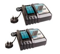 Makita Dc18Rc 18V Lxt Li-Ion Fast Battery Charger 7.2 / 14.4 / 18V Twin Pack