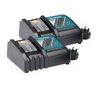 MAKITA DC18RC BATTERY CHARGER LITHIUM ION 7.2V - 18V RAPID 240V NEW TWIN PACK