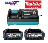 Makita DC40RA + BL4025x2 40v Fast Charger 240v & 2x 40v 2.5Ah Batteries