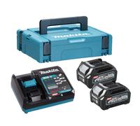 Makita DC40RA XGT Power Source Kit with 2 x 2.5Ah Batteries, Charger & Makpac Case