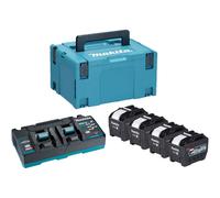 Makita DC40RB XGT Power Source Kit with 4 x 8Ah batteries, Twin Charger & MakPac Case