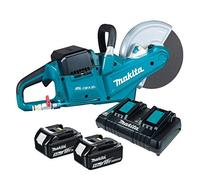 Makita DCE090 Twin 18v LXT Cordless Brushless Disc Cutter 230mm 2 x 5ah Li-ion Charger No Case
