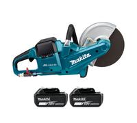 Makita Dce090Zx1 18V / 36V Cordless Brushless 230mm Disc Cutter With 2 X 3Ah Batteries