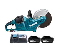 Makita Dce090Zx1 18V / 36V Cordless Brushless 230mm Disc Cutter With 2 X 3Ah Batteries & Charger