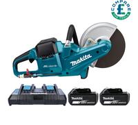 Makita DCE090ZX1 36V Brushless 230mm Disc Cutter + 2 x 6Ah Batteries & Charger