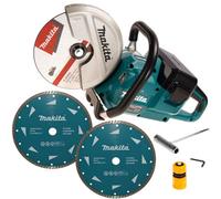 Makita Dce090Zx1 Twin 18V 36V 9" Cordless Brushless Disc Cutter 2X Diamond Blade