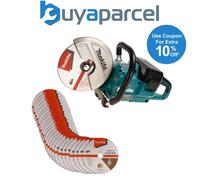 Makita DCE090ZX1 Twin 18v / 36v 9" Cordless Brushless Disc Cutter Bare + 25 Disc