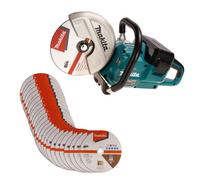 Makita Dce090Zx1 Twin 18V / 36V 9" Cordless Brushless Disc Cutter Bare + 25 Disc
