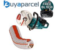 Makita DCE090ZX1 Twin 18v / 36v 9" Cordless Brushless Disc Cutter Bare + 25 Disc