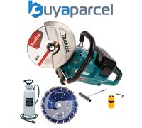 Makita DCE090ZX1 Twin 18v 9" Cordless Brushless Disc Cutter Comet Blade + Water