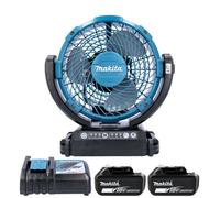 Makita Dcf102Z 14.4/18V Lxt Cordless Portable Fan With 2 X 6.0Ah Batteries & Charger
