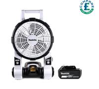 Makita DCF201 18V LXT White Cordless Portable Fan With 1 x 5Ah Battery