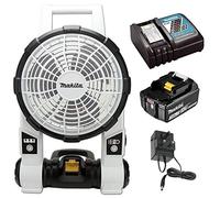Makita DCF201ZW 18v 240v LXT Cordless Portable 2 Speed Fan White + 3.0ah Battery + Charger