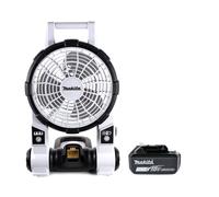 Makita DCF201ZW 18V LXT White Cordless Portable Fan With 1 x 6Ah Battery
