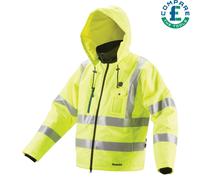 Makita DCJ206Z 18v LXT Heated Hi Viz Jacket